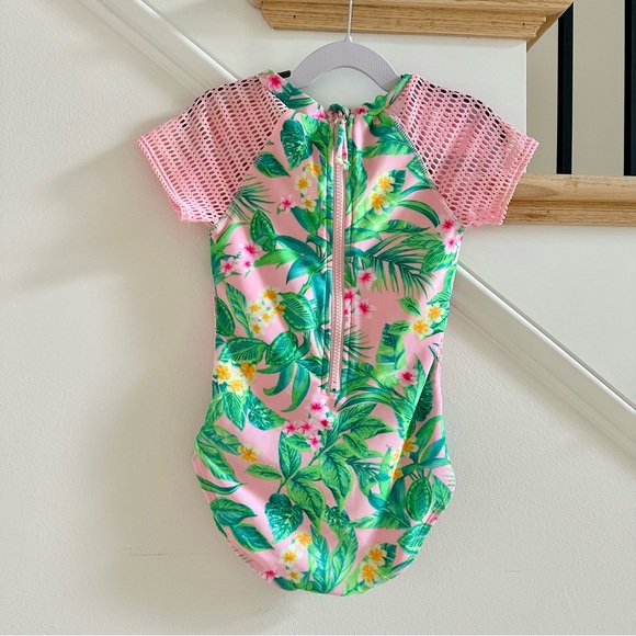 Cat & Jack Tropical Print Swimsuit, Size Small (6/6X) - Picture 7 of 7